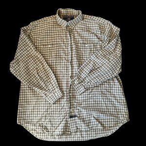 Vintage Colo Wear America Fall Color Plaid Button Down Workwear Shirt XL